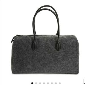COPY - DSW gray felt duffel bag new in package